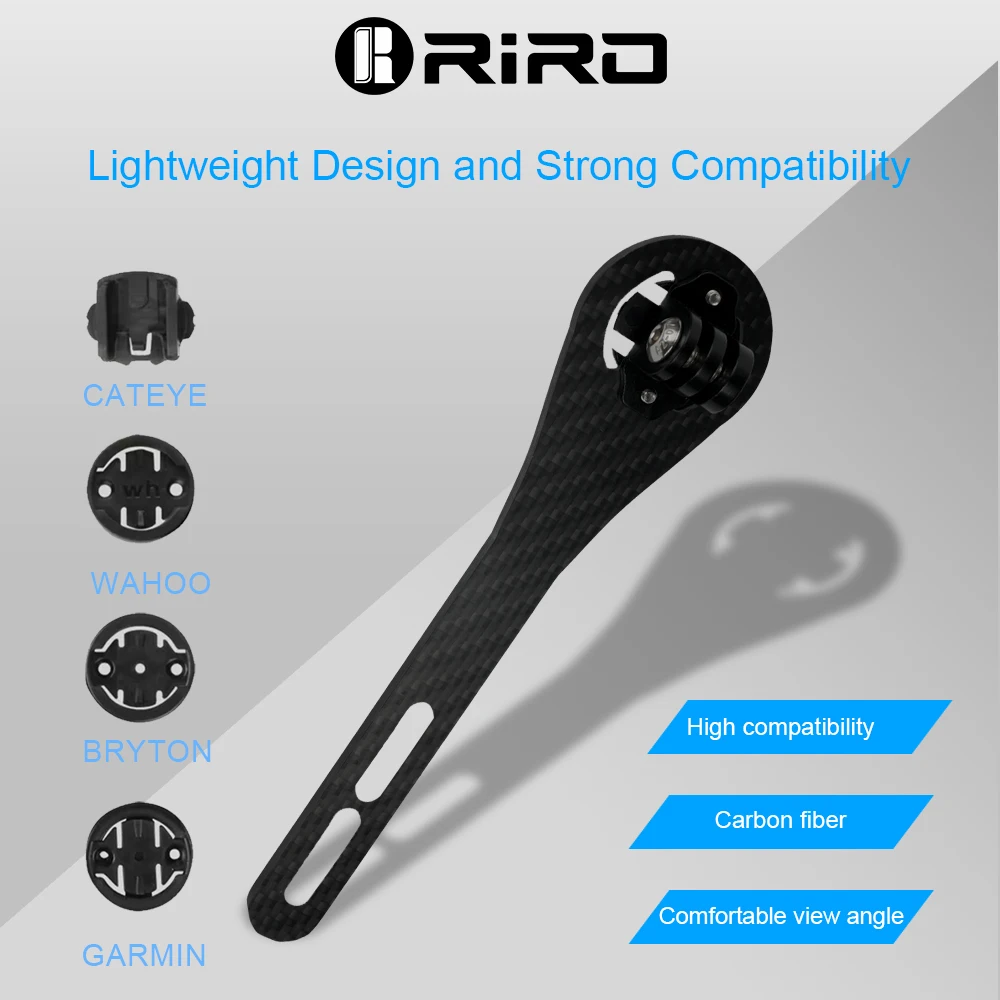RIRO Carbon Fiber Bike Compute - Cycling Gear Mount ulasan dan harga