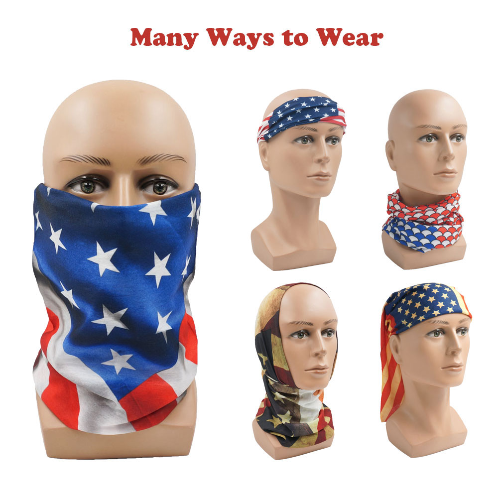 USA Flag Pattern Sun Protectiv - Cycling Gear For Men ulasan dan harga