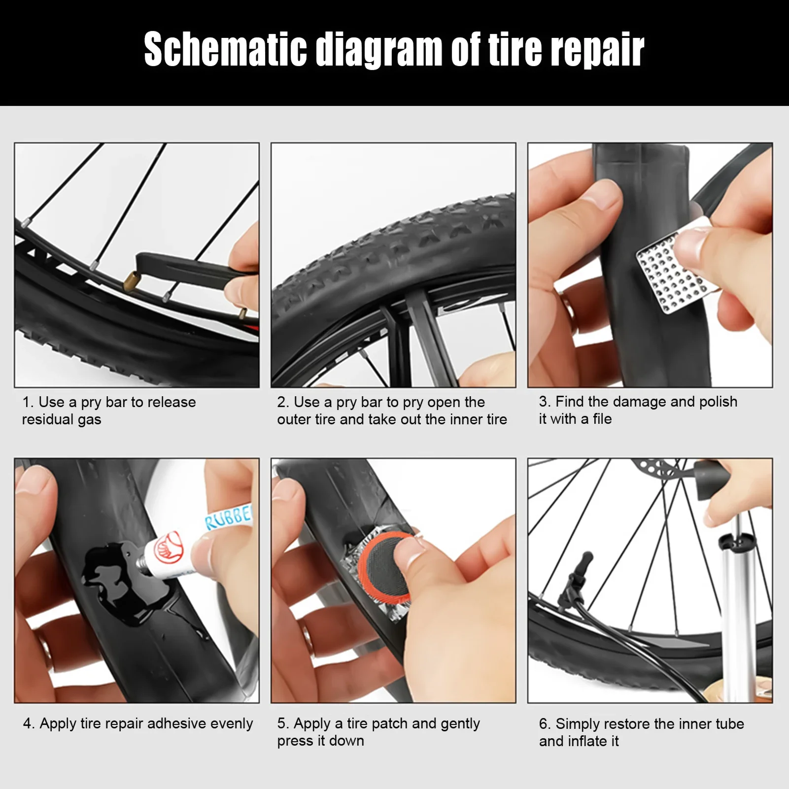 2026-Bike Tire Repair Kit Conv - Bike Tube Repair Kit ulasan dan harga