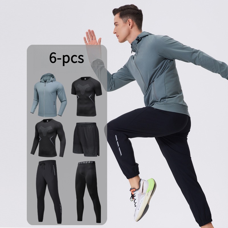 Men's 6-Piece Sportswear Set w - Cycling Gear For Men ulasan dan harga