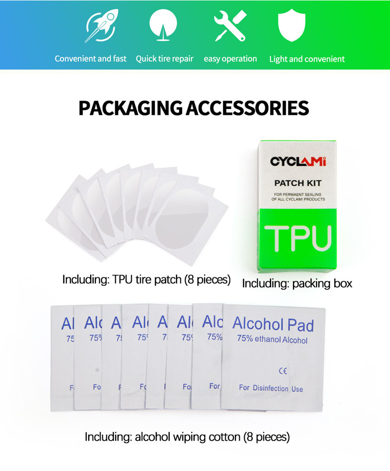 New Tire Patch For TPU Tube CY - Bike Tube Repair Kit ulasan dan harga