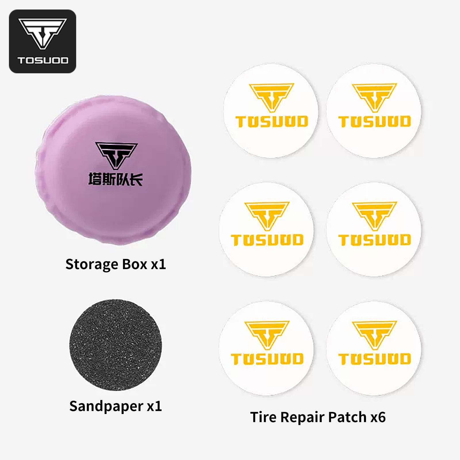 TOSUOD Bicycle Tire Repair Pat - Bike Tube Repair Kit ulasan dan harga