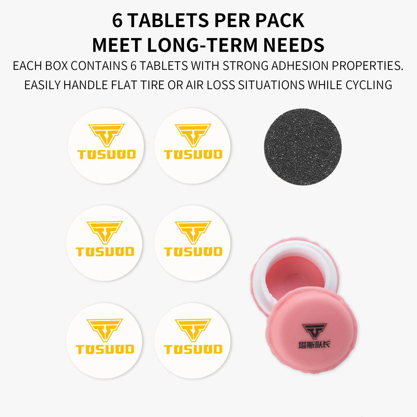 TOSUOD Bicycle Tire Repair Pat - Bike Tube Repair Kit ulasan dan harga