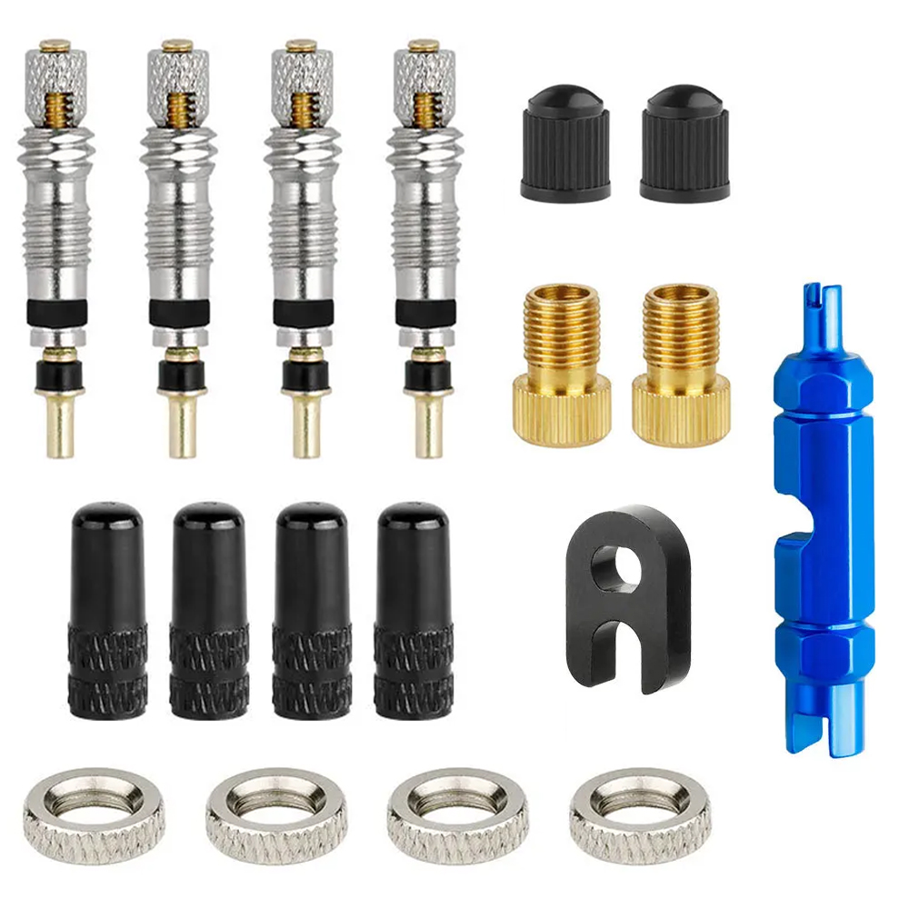 6/18Pcs Bicycle Valve Core Fre - Bike Tube Repair Kit ulasan dan harga