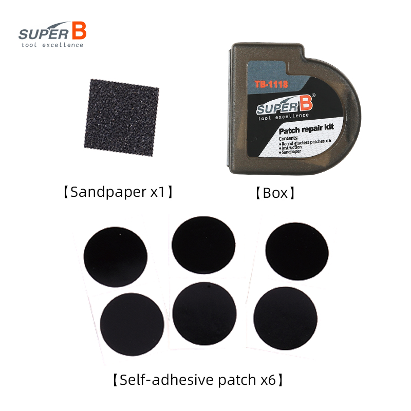 Super B TB-1118 6pcs Bicycle R - Bike Tube Repair Kit ulasan dan harga