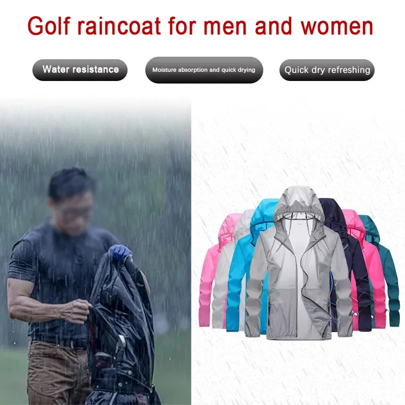 Golf Raincoat Lightweight Jack - Cycling Gear For Men ulasan dan harga