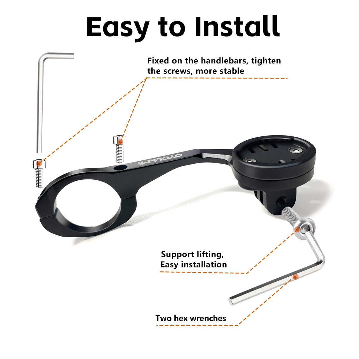 Aluminium Alloy Headlight Moun - Cycling Gear Mount ulasan dan harga