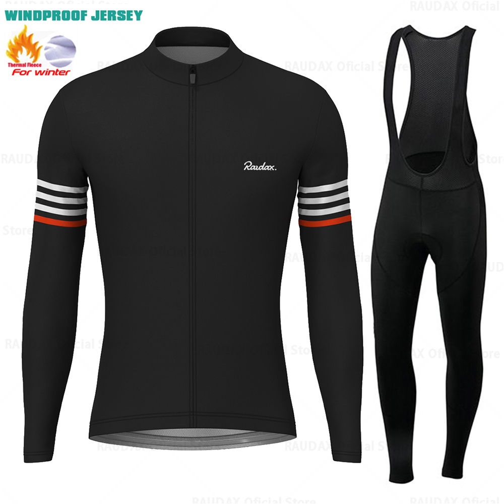 Raudax Winter Windproof Fleece - Cycling Gear Jersey ulasan dan harga