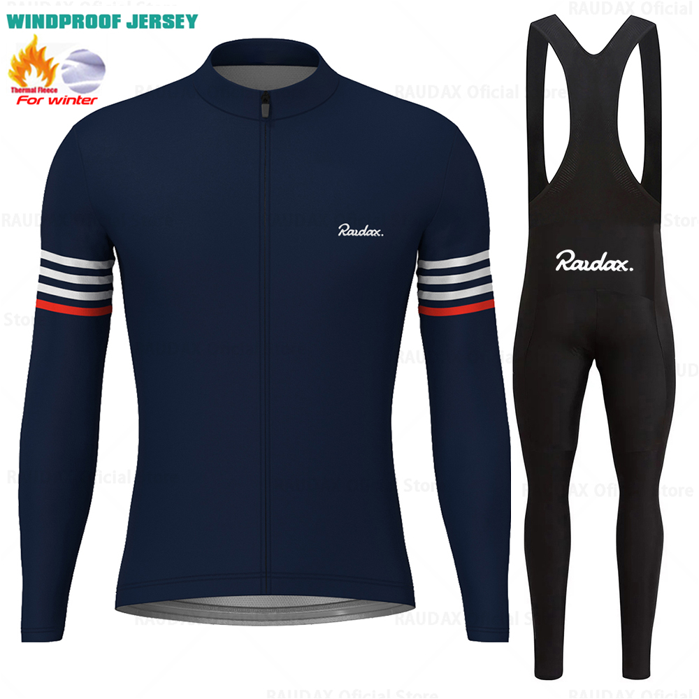 Raudax Winter Windproof Fleece - Cycling Gear Jersey ulasan dan harga