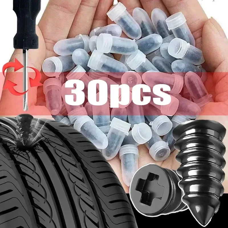 10/30Pcs Car Motorcycle Vacuum - Bike Tube Repair Kit ulasan dan harga