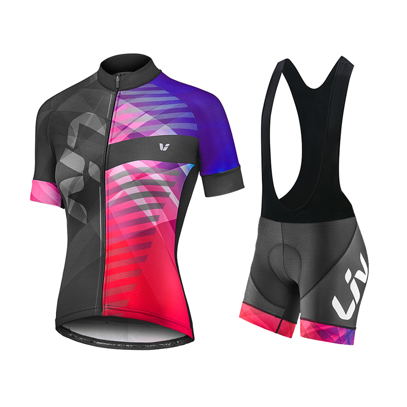 LIV Summer Cycling Jersey Bib  - Cycling Gear Jersey ulasan dan harga
